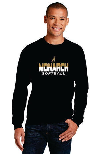 Monarch Softball Fanwear Wolf Logo Long Sleeves and Sweatshirts