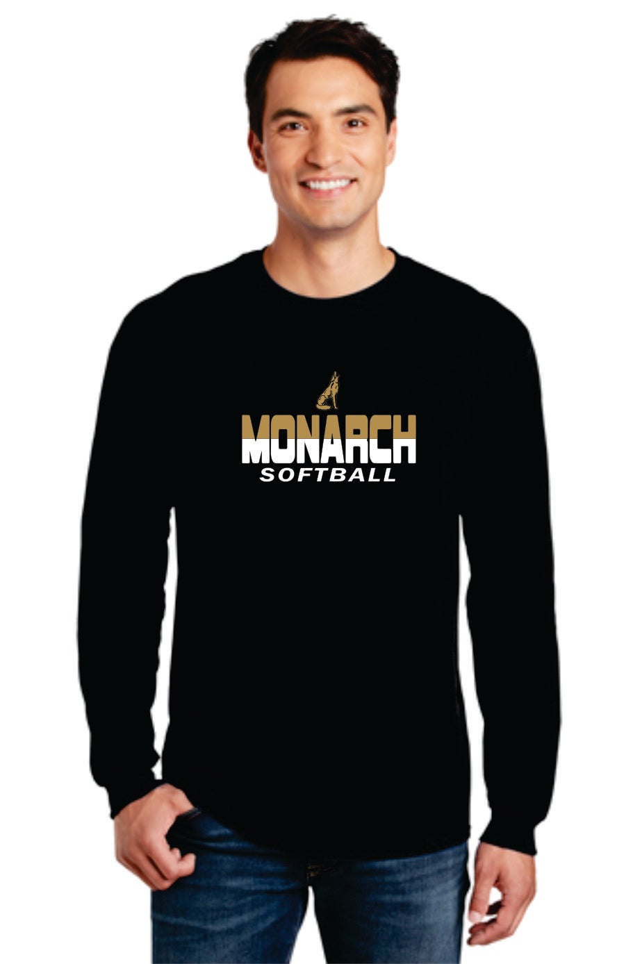 Monarch Softball Fanwear Wolf Logo Long Sleeves and Sweatshirts
