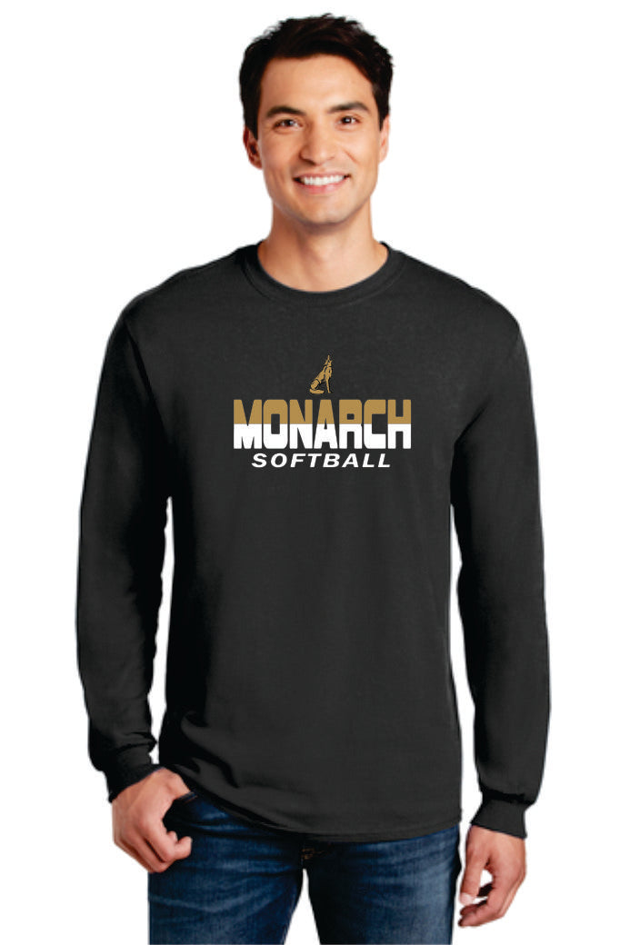 Monarch Softball Fanwear Wolf Logo Long Sleeves and Sweatshirts