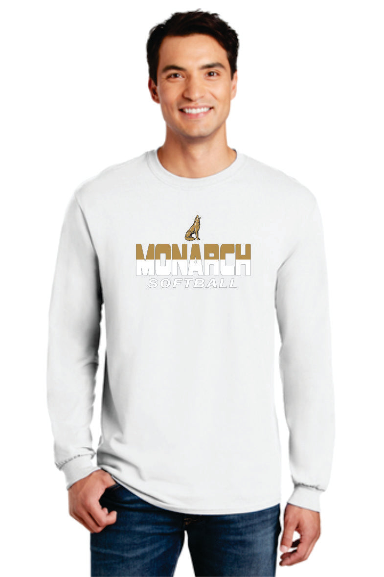 Monarch Softball Fanwear Wolf Logo Long Sleeves and Sweatshirts