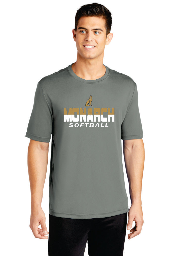 Monarch Softball Fanwear Wolf Logo Short Sleeves and Tanks