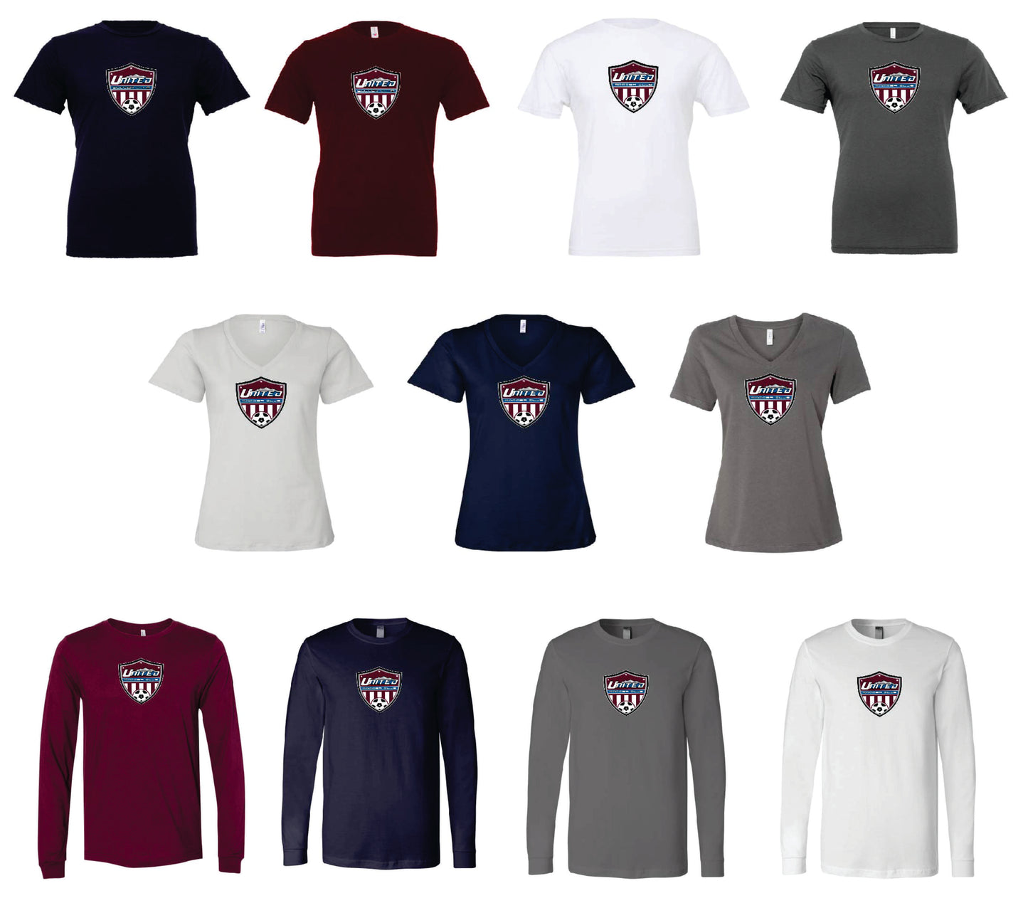 United Soccer Club BELLA + CANVAS T-Shirts