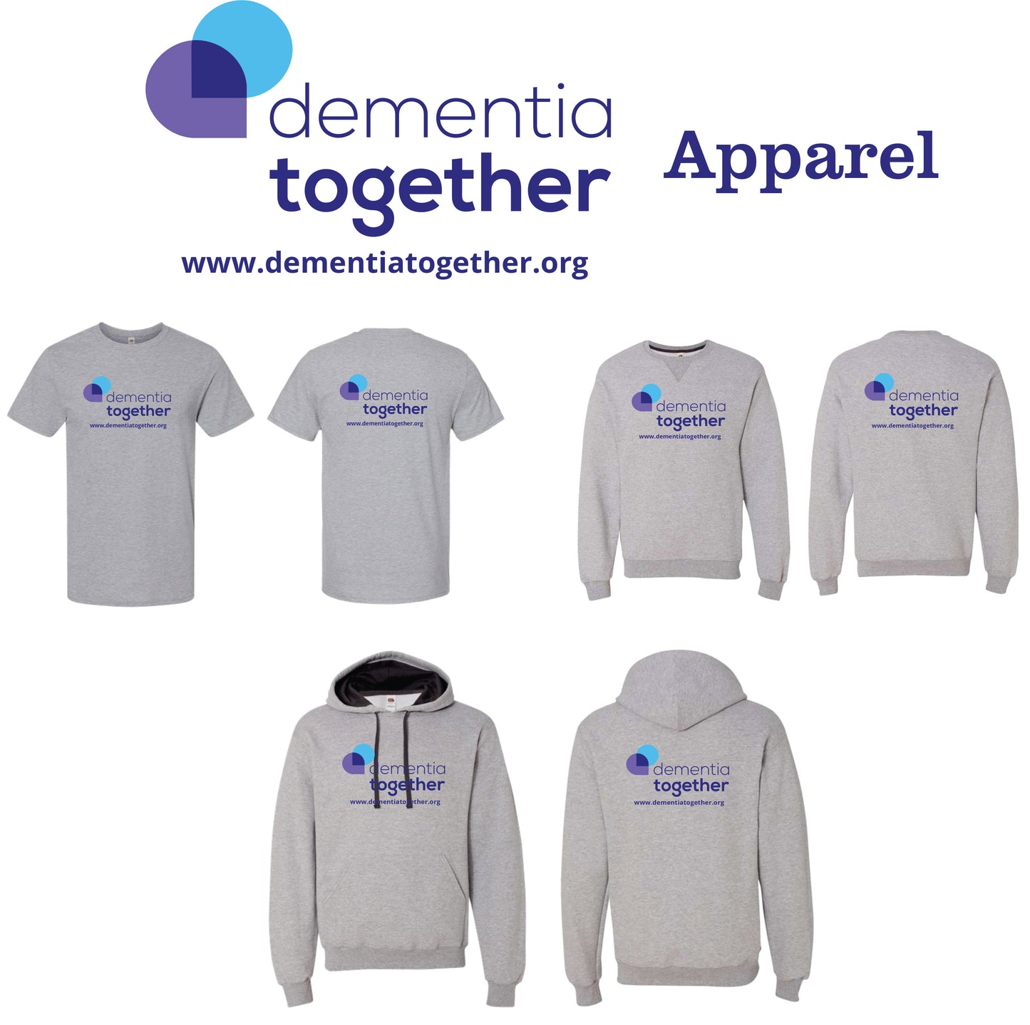 Dementia Together Logo'd Apparel