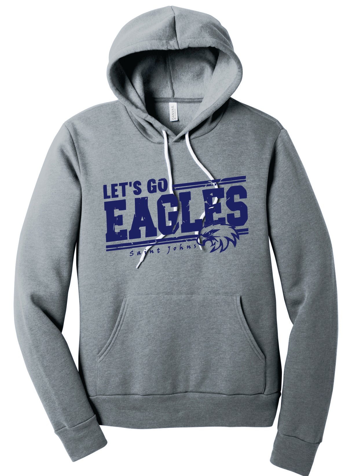 SJE ADULT Let's Go Eagles Logo Apparel