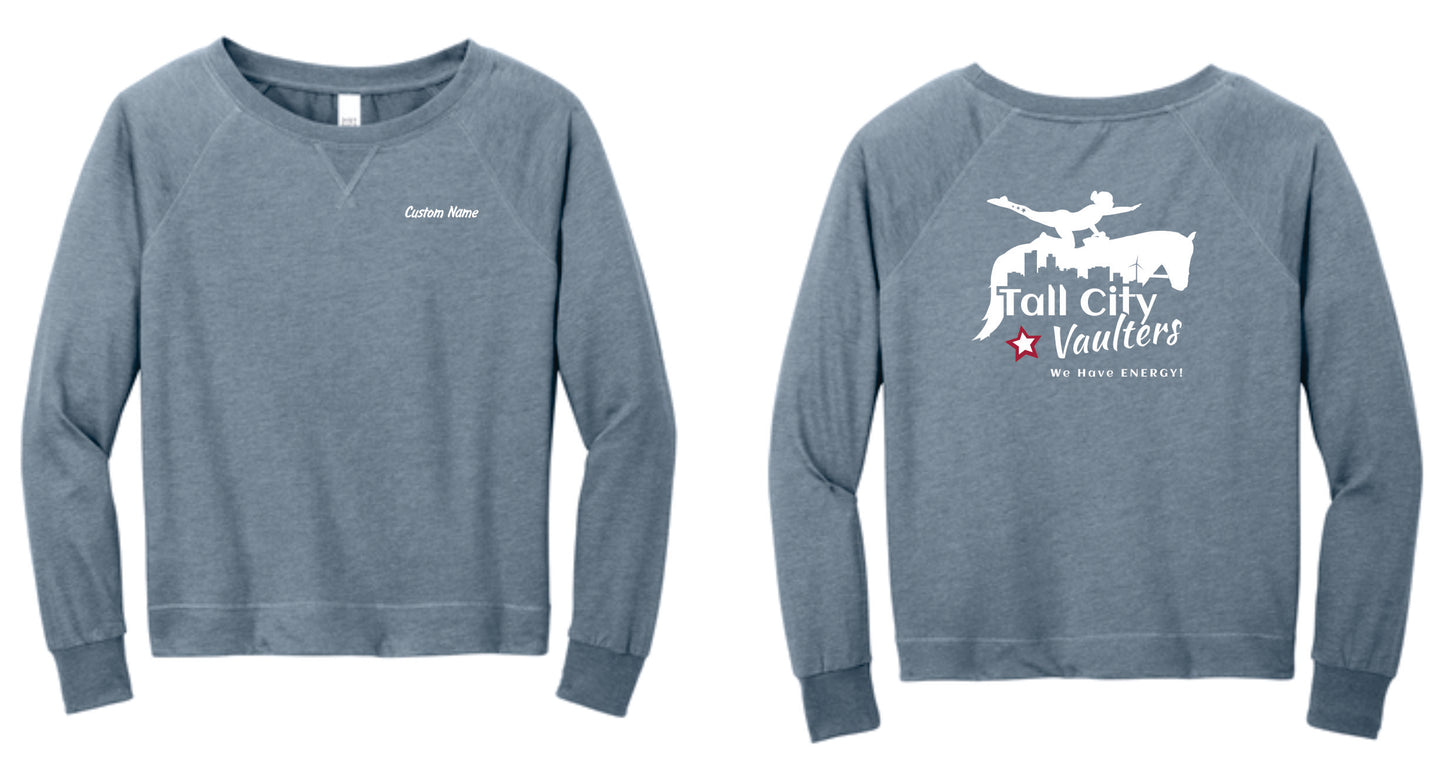 Tall City Vaulters Ladies Specialty Crewneck, Custom Name INCLUDED