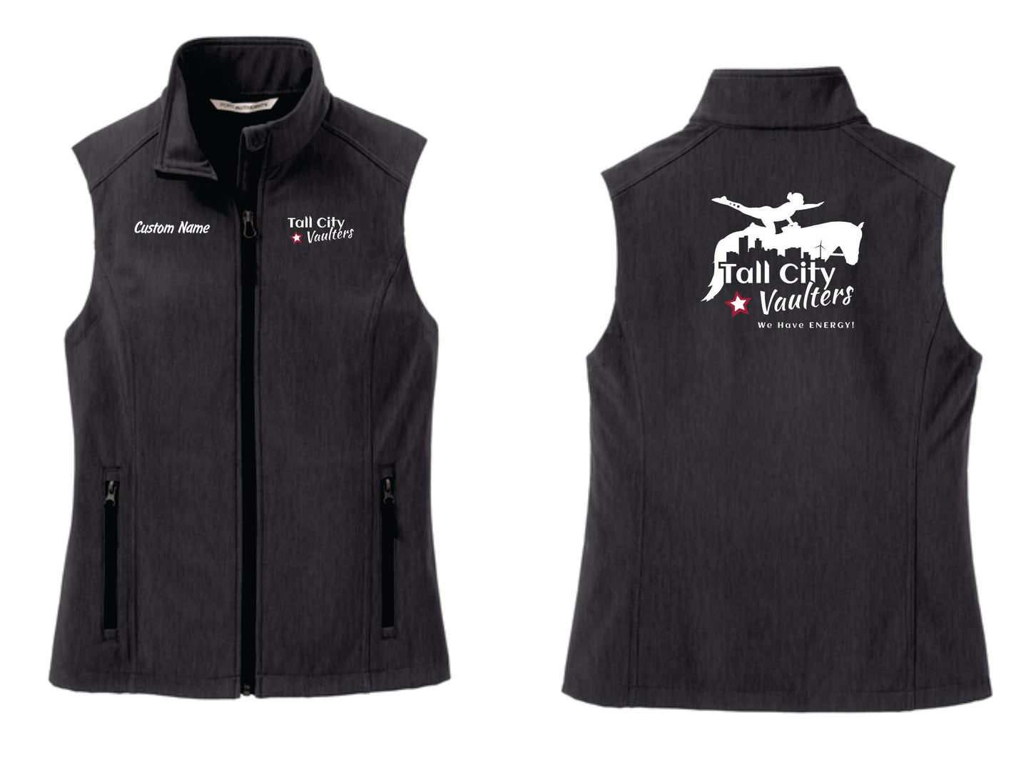 Tall City Vaulters Vests, Custom Name INCLUDED