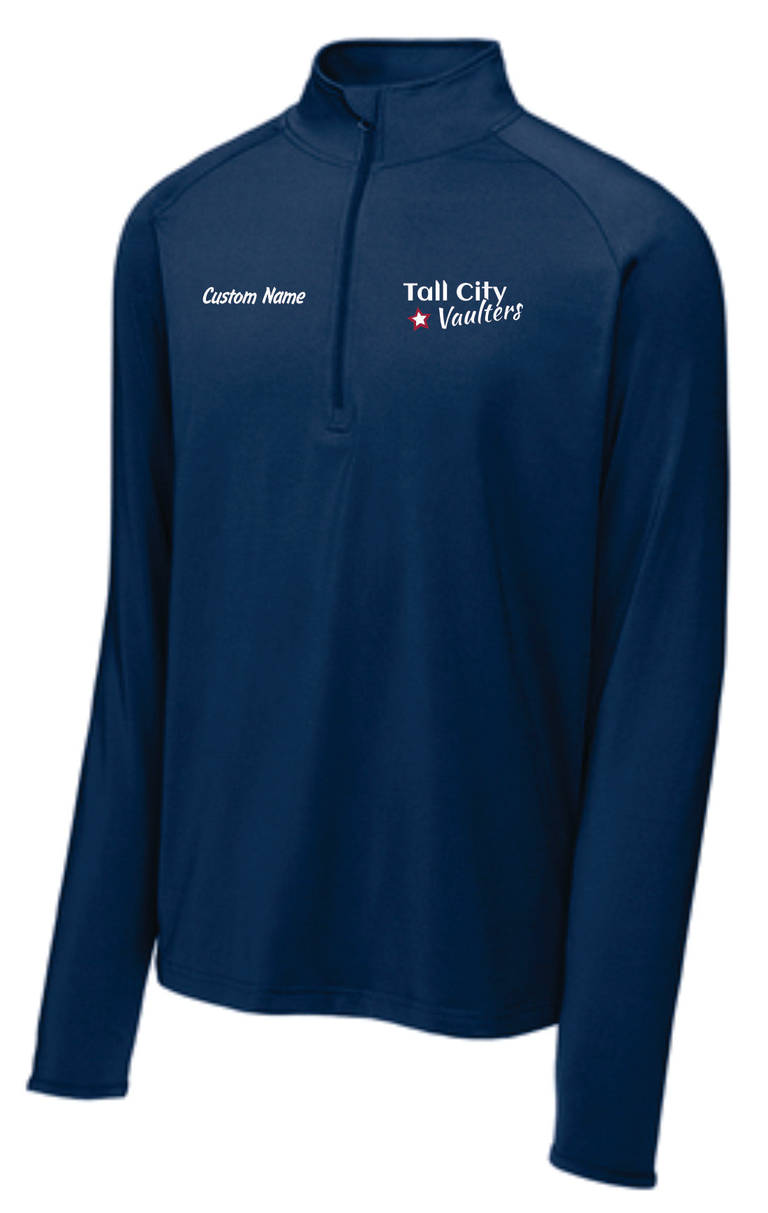 Tall City Vaulters 1/4 Zips, Custom Name INCLUDED