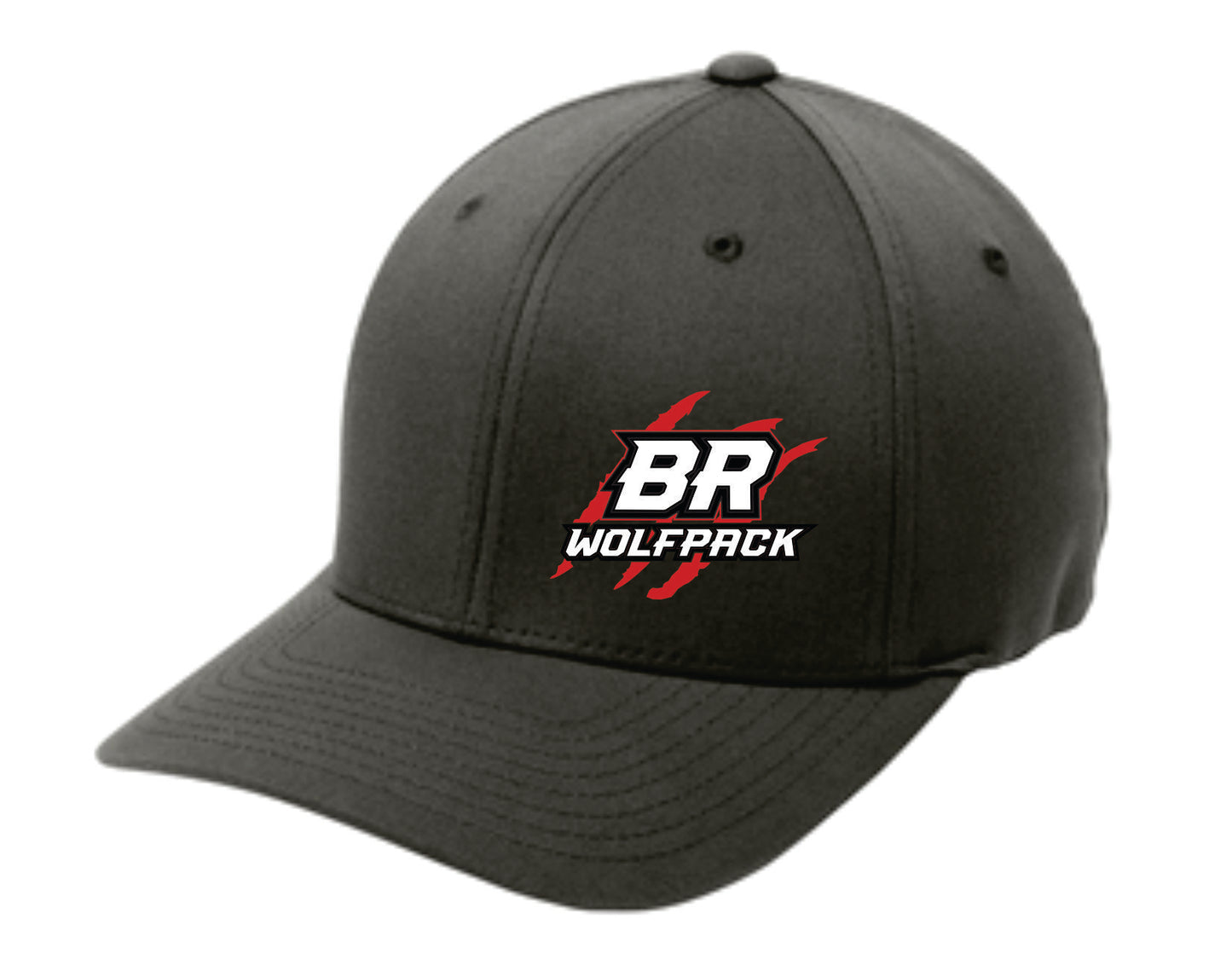 BR Wolfpack Scratch Logo Hats