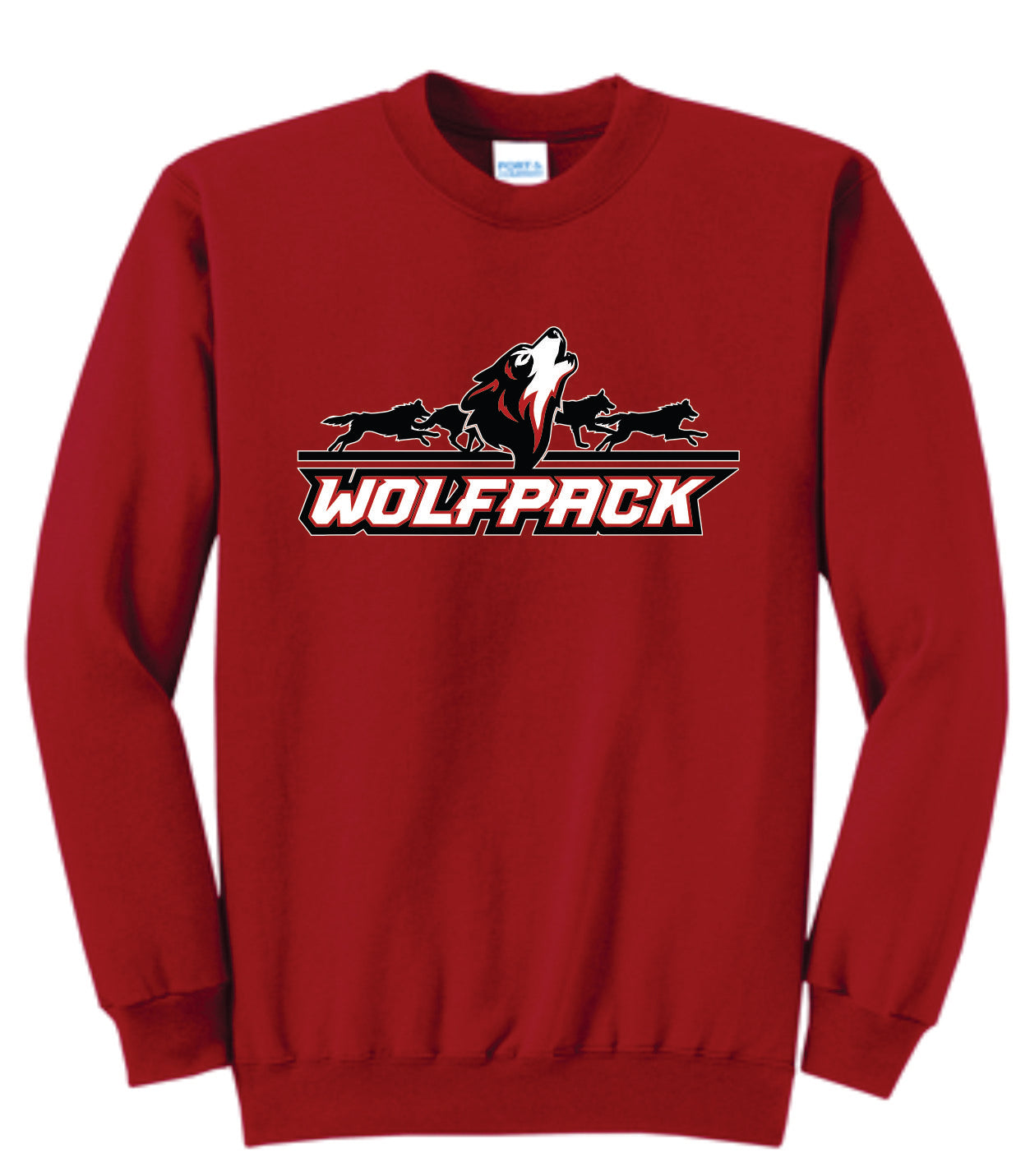 Howling Wolf Running Background Wolfpack Logo