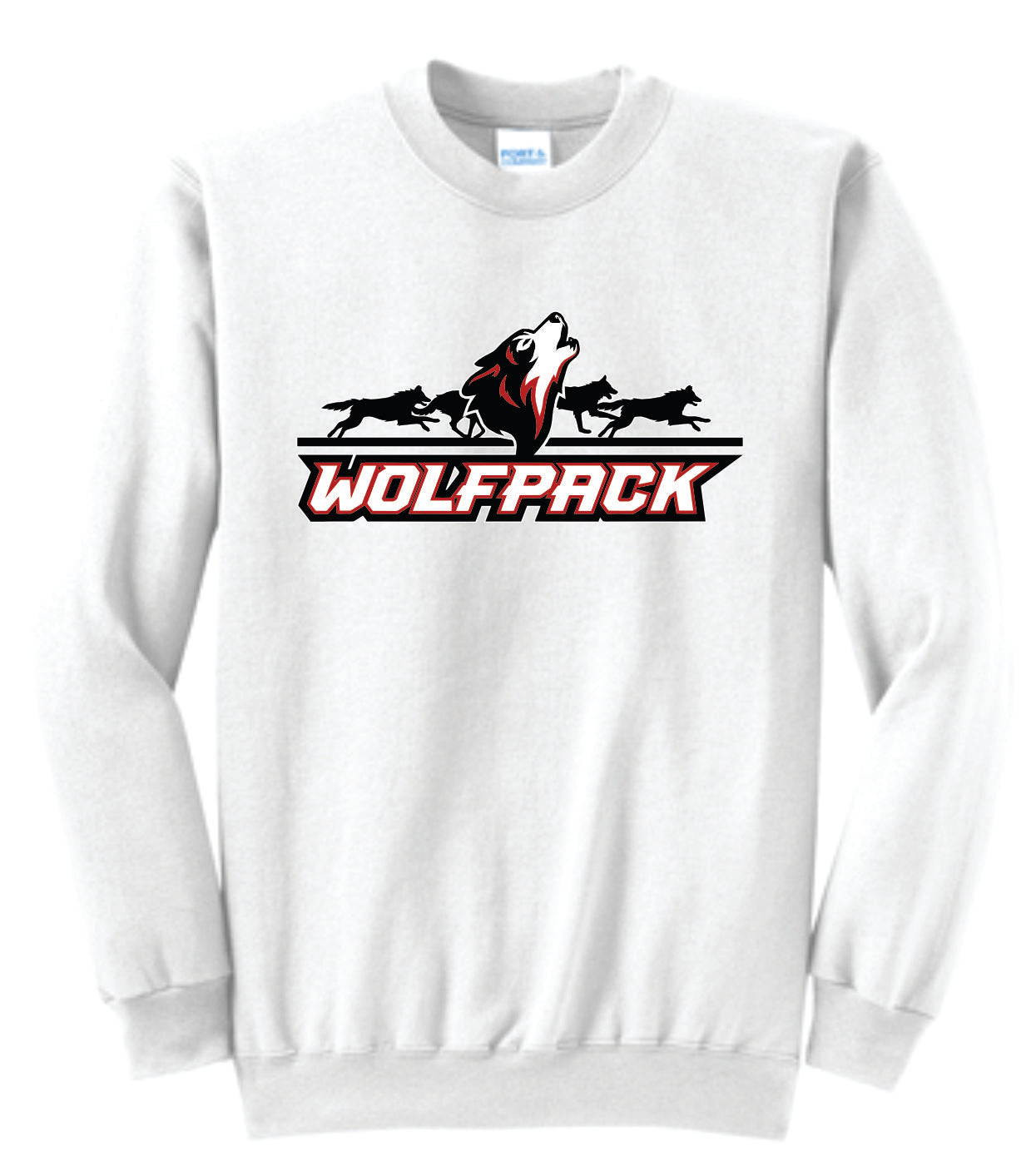 Howling Wolf Running Background Wolfpack Logo