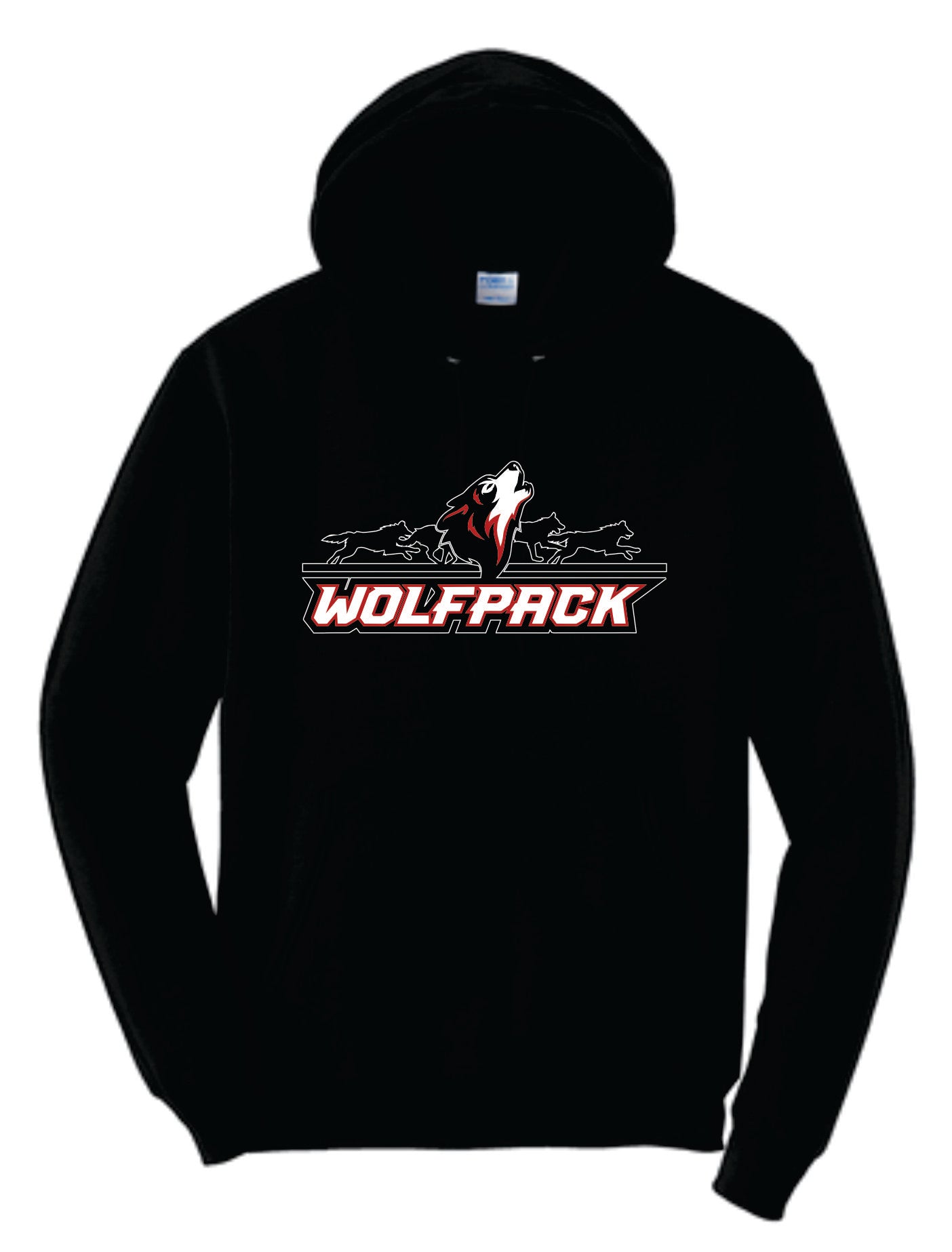 Howling Wolf Running Background Wolfpack Logo