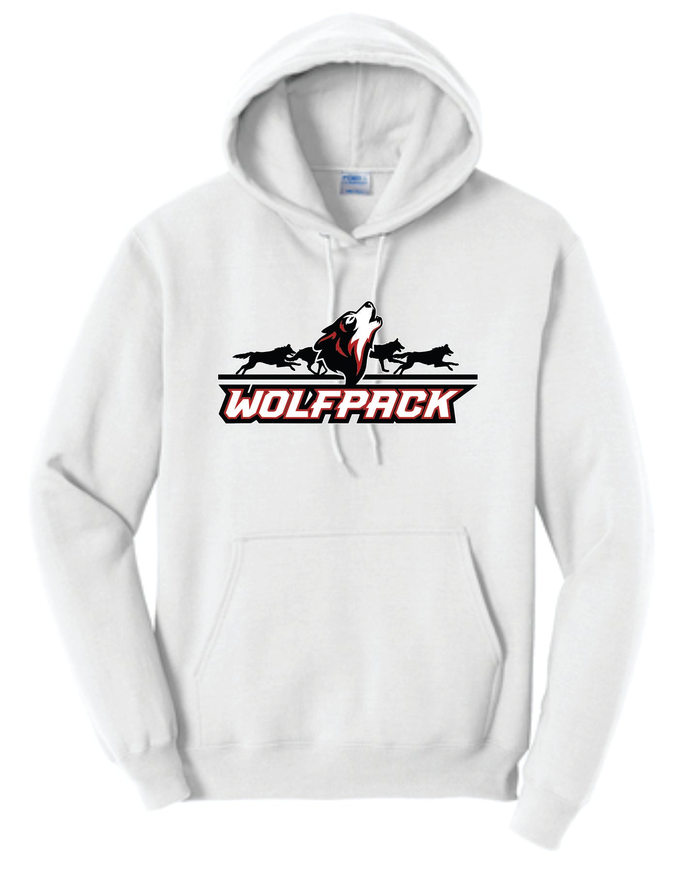 Howling Wolf Running Background Wolfpack Logo