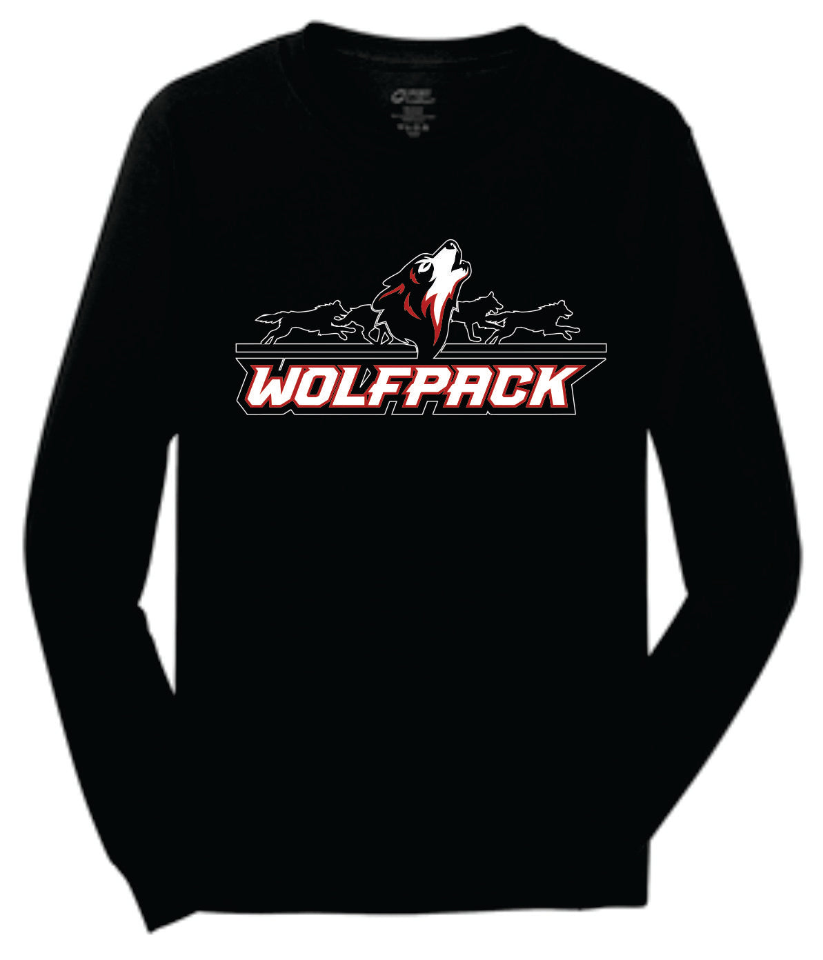 Howling Wolf Running Background Wolfpack Logo