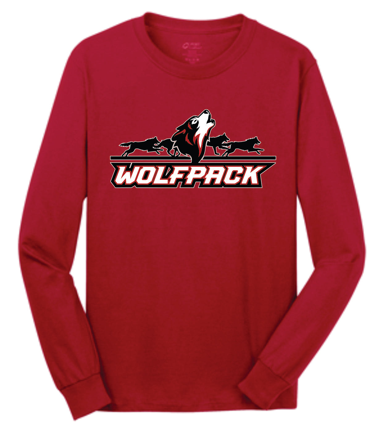 Howling Wolf Running Background Wolfpack Logo