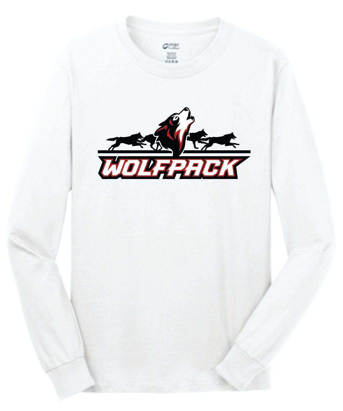 Howling Wolf Running Background Wolfpack Logo