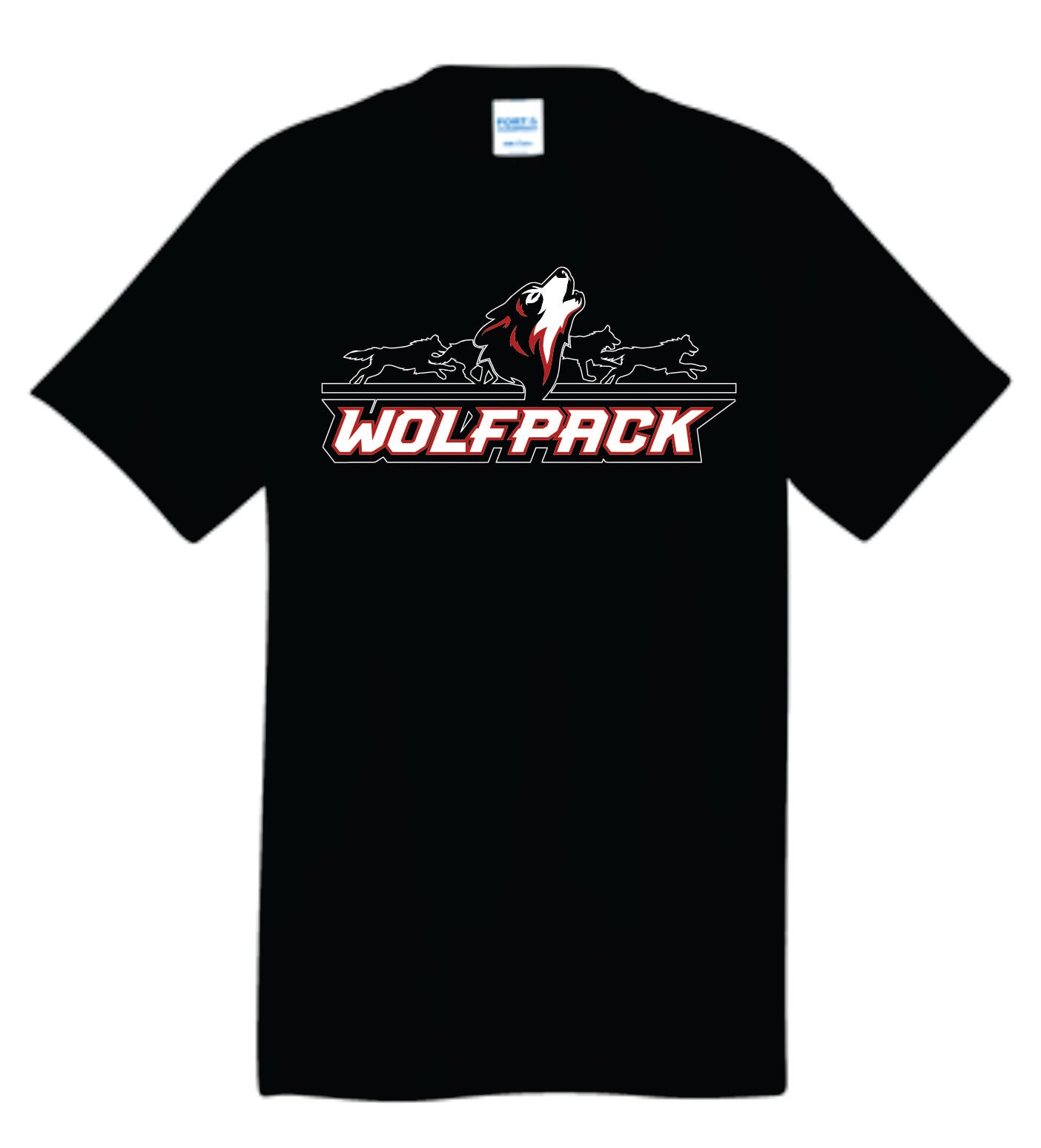 Howling Wolf Running Background Wolfpack Logo