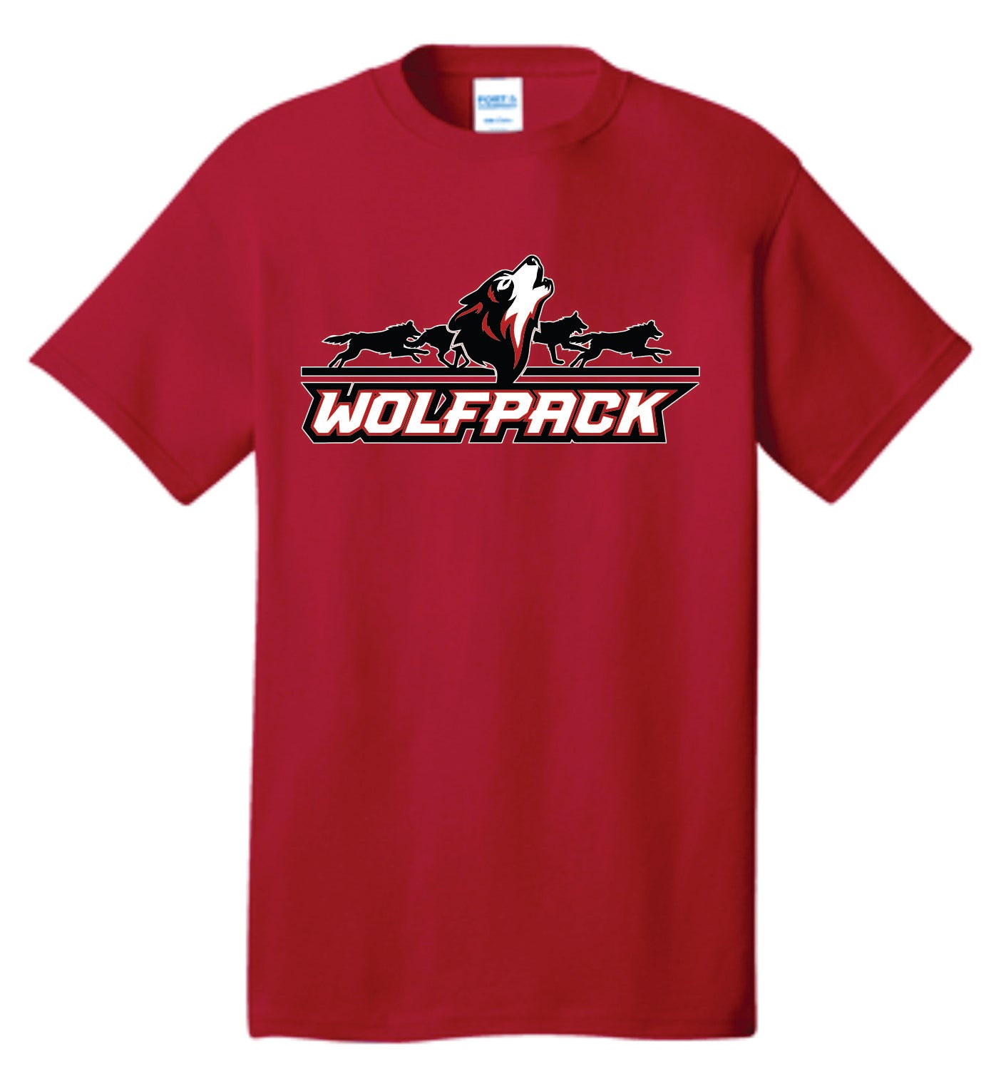 Howling Wolf Running Background Wolfpack Logo