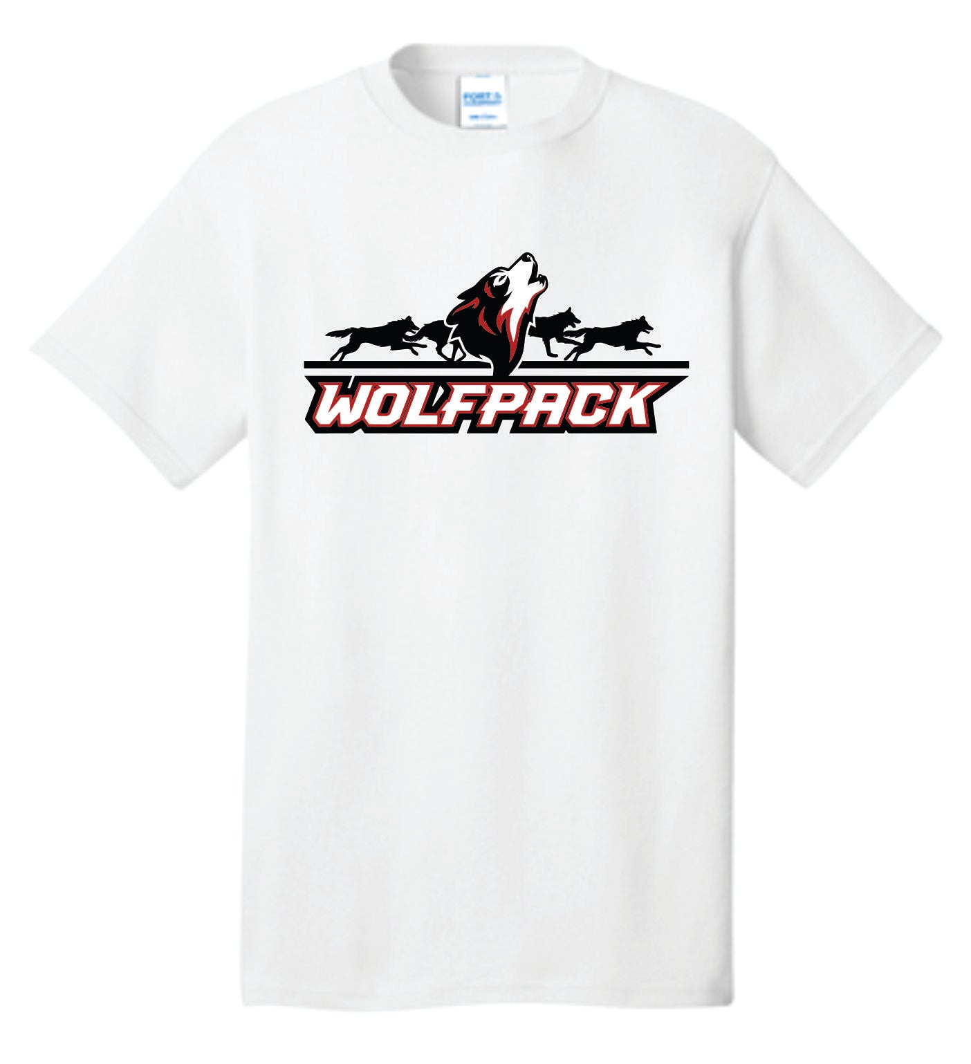 Howling Wolf Running Background Wolfpack Logo