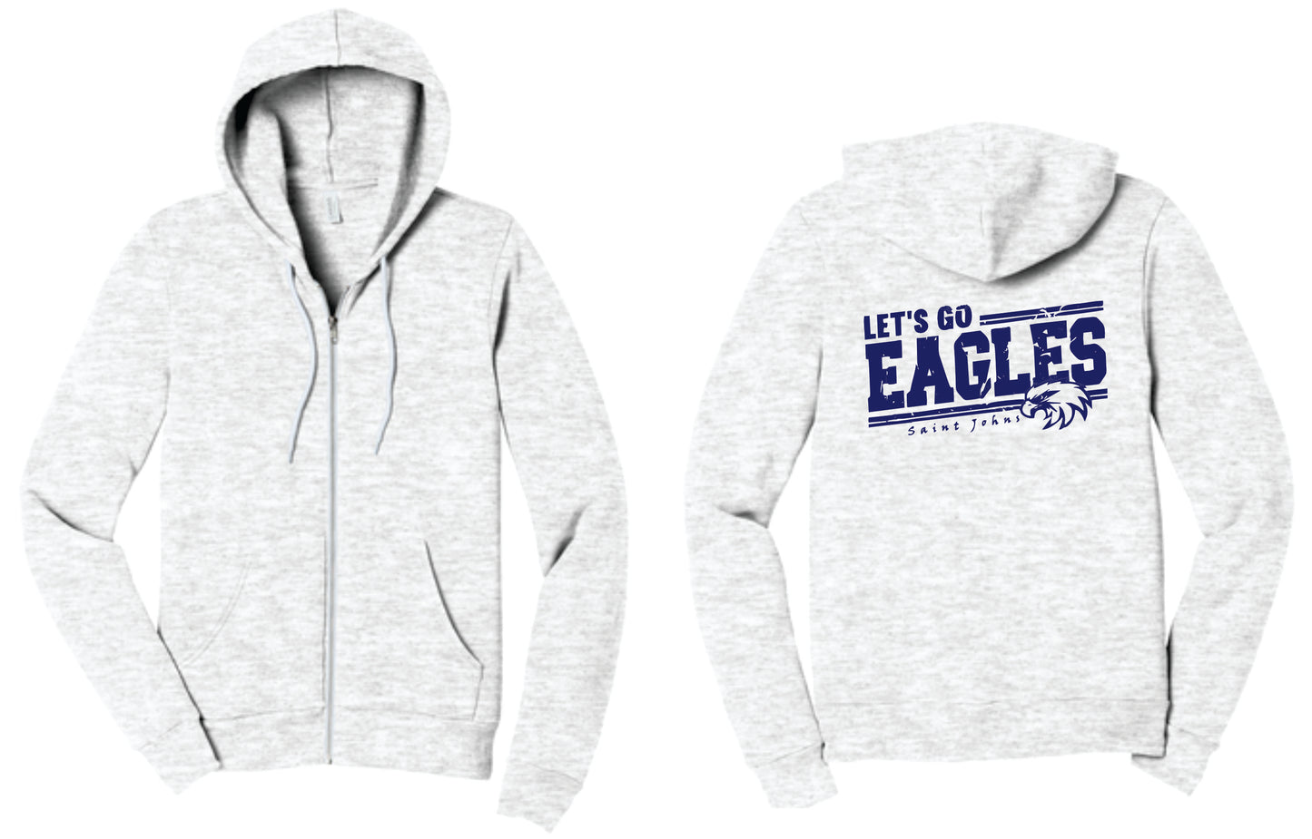 SJE ADULT Let's Go Eagles Logo Apparel