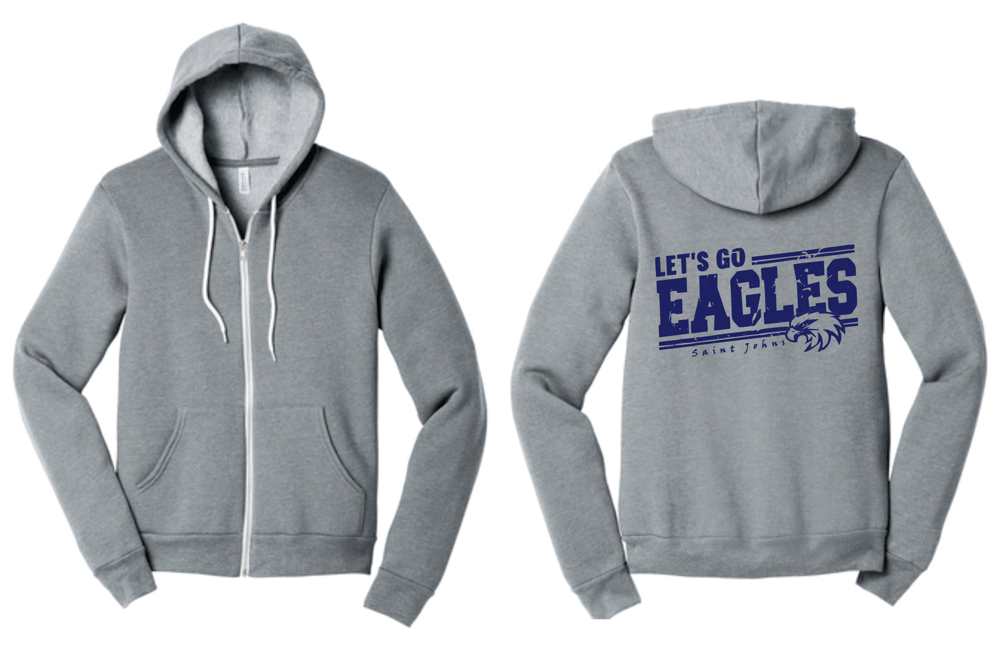 SJE ADULT Let's Go Eagles Logo Apparel