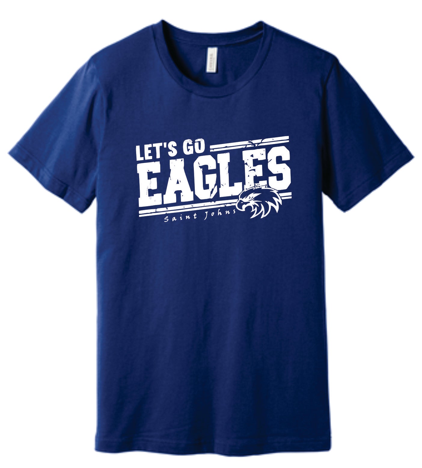 SJE ADULT Let's Go Eagles Logo Apparel