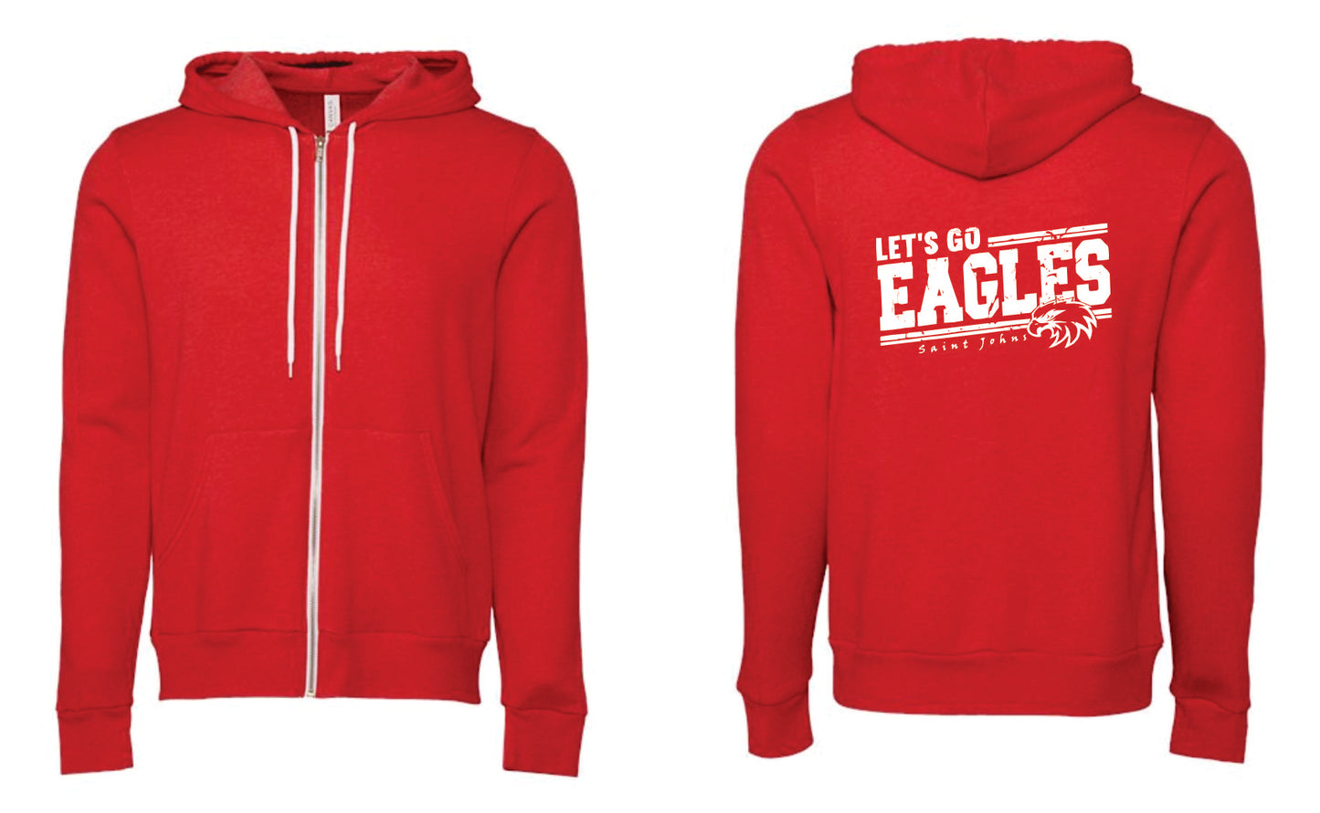 SJE ADULT Let's Go Eagles Logo Apparel