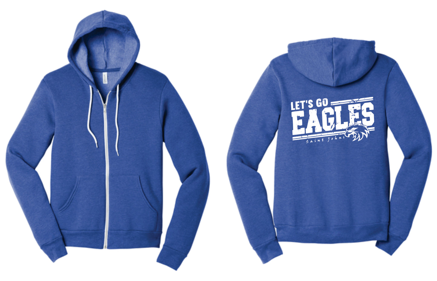 SJE ADULT Let's Go Eagles Logo Apparel