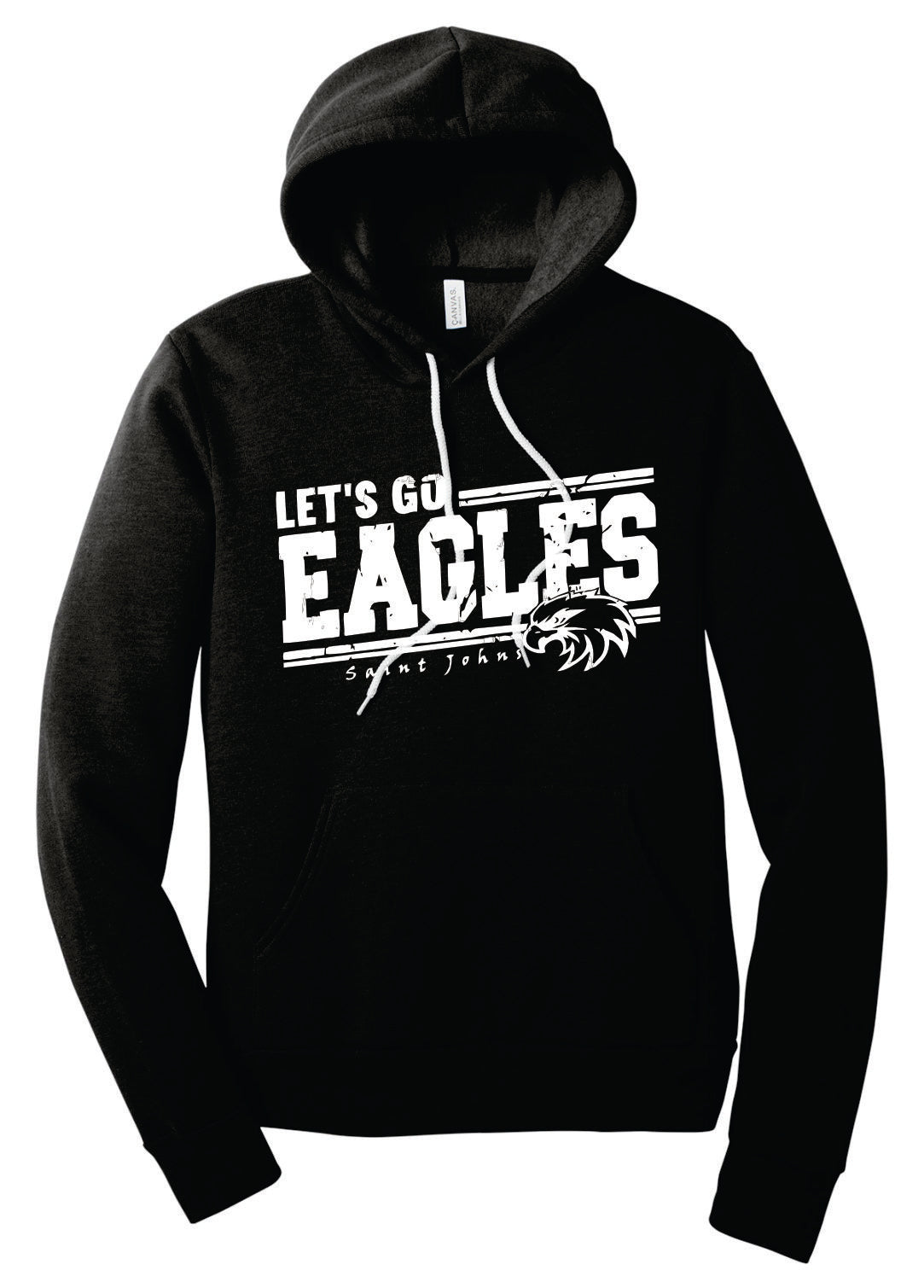 SJE ADULT Let's Go Eagles Logo Apparel