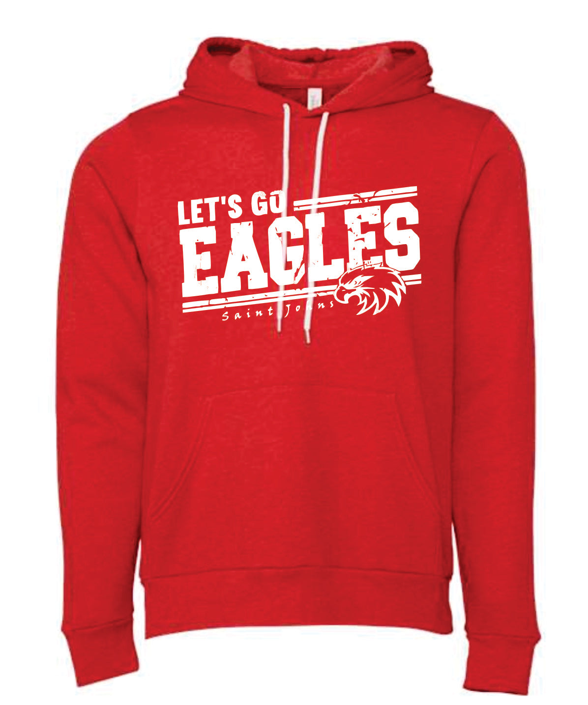 SJE ADULT Let's Go Eagles Logo Apparel