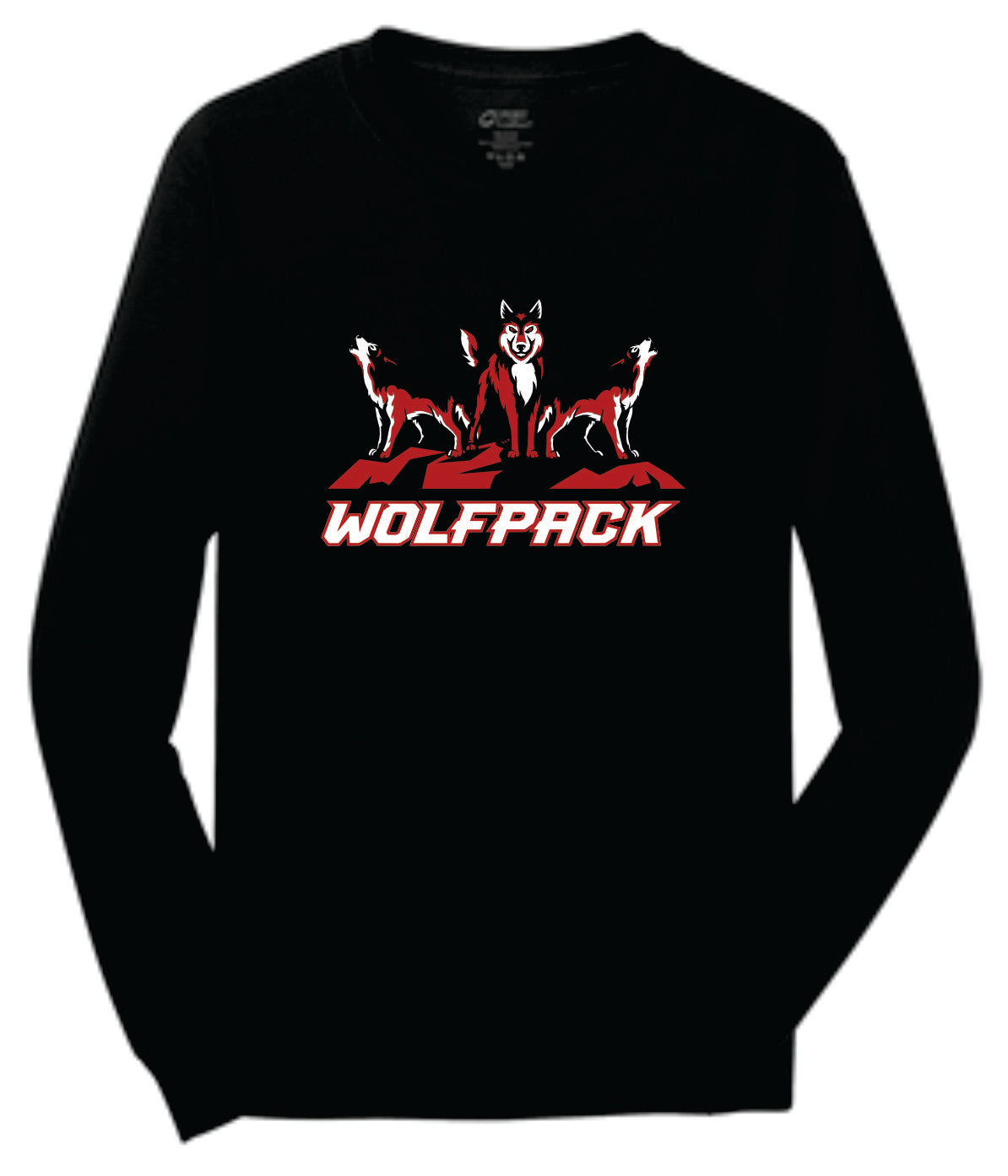 Three Standing Wolves Wolfpack Logo