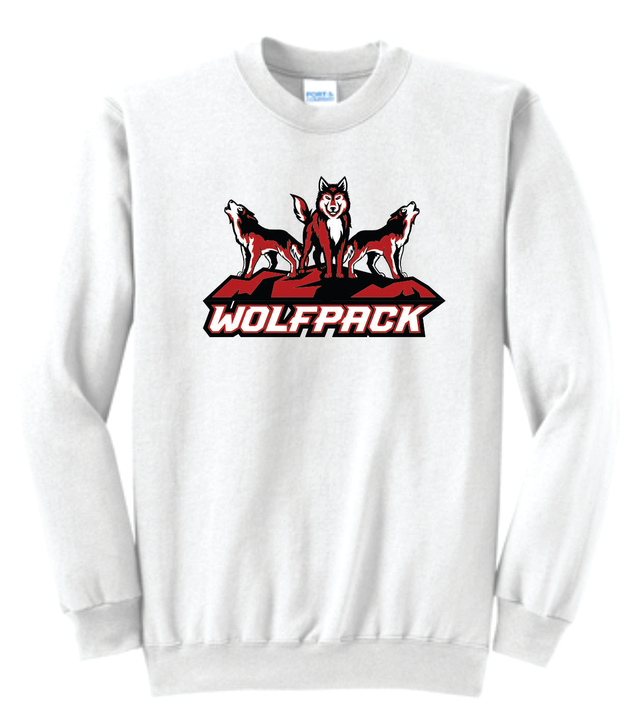 Three Standing Wolves Wolfpack Logo