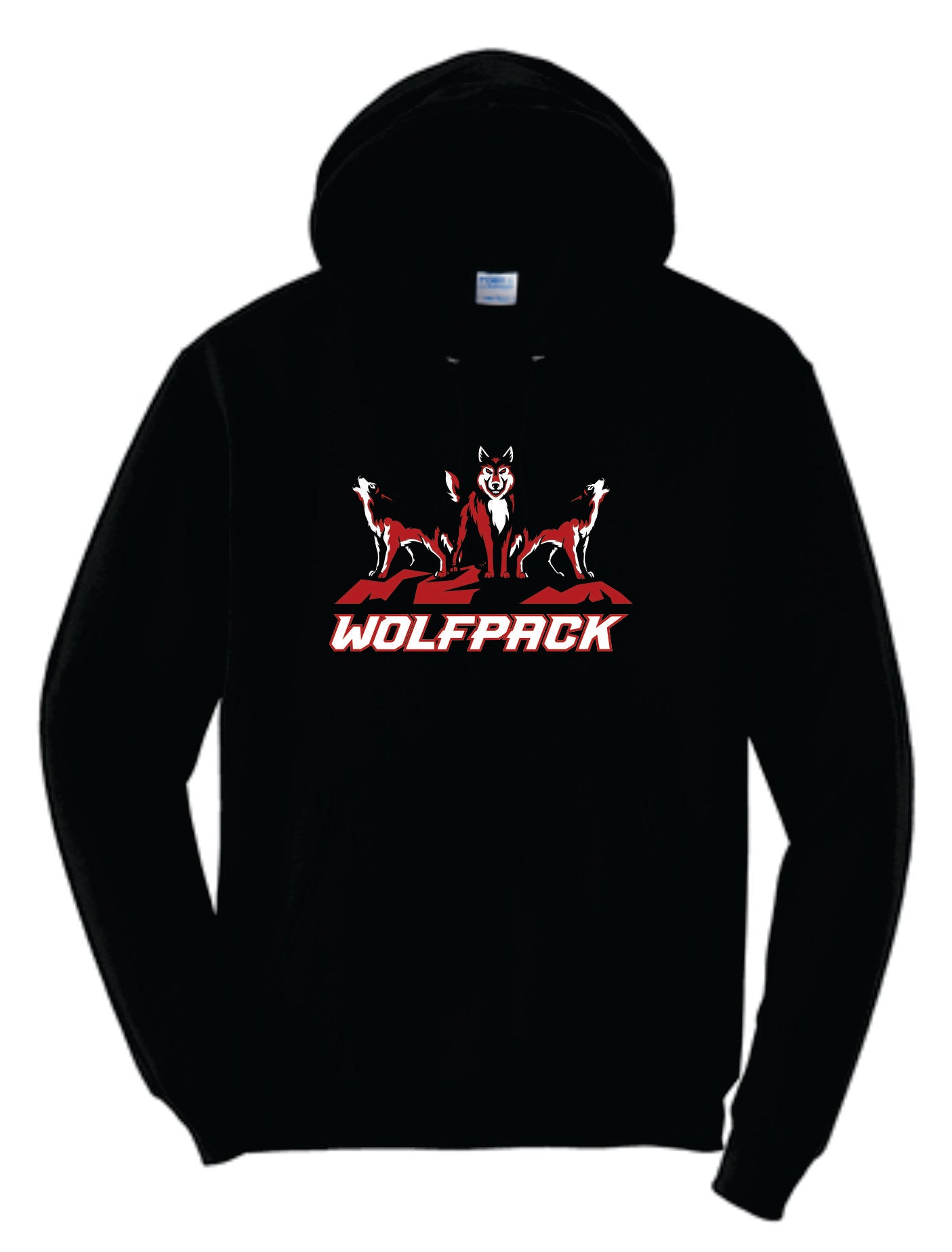 Three Standing Wolves Wolfpack Logo