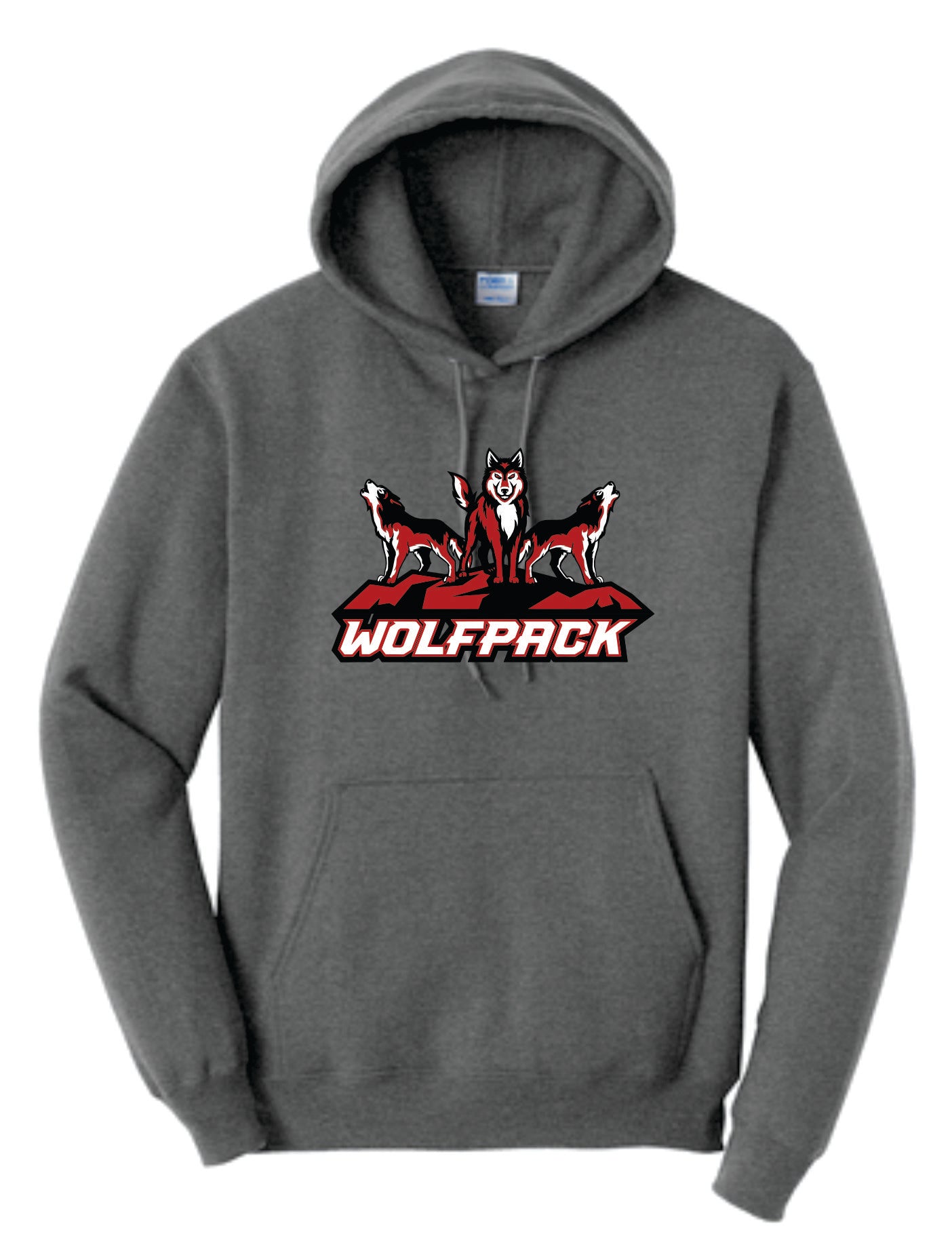 Three Standing Wolves Wolfpack Logo