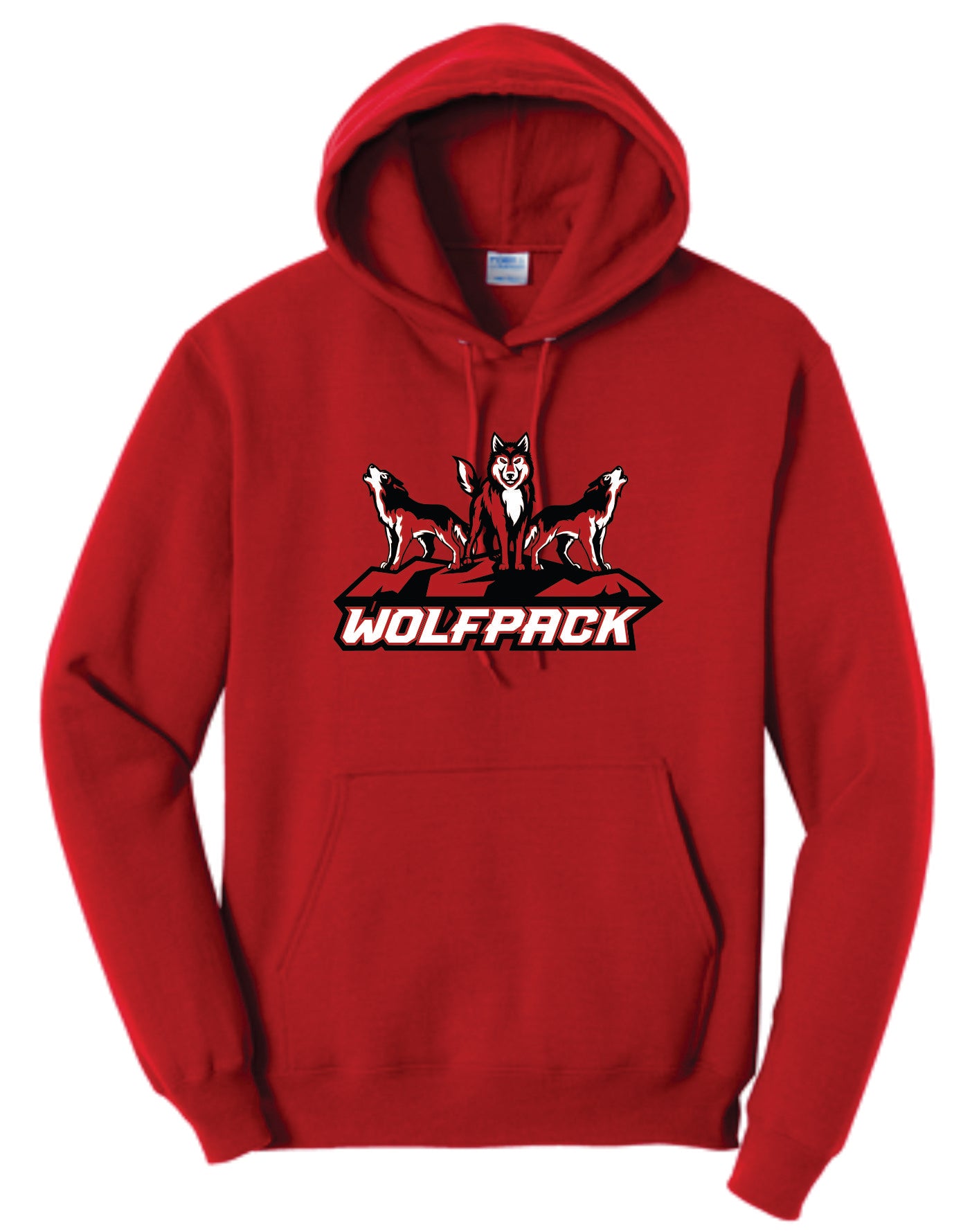 Three Standing Wolves Wolfpack Logo