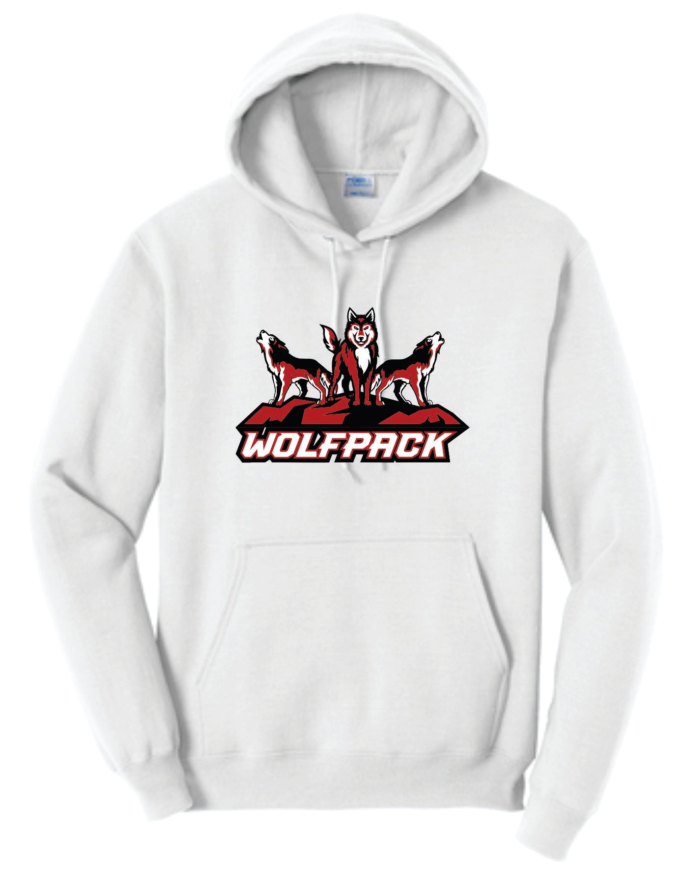 Three Standing Wolves Wolfpack Logo