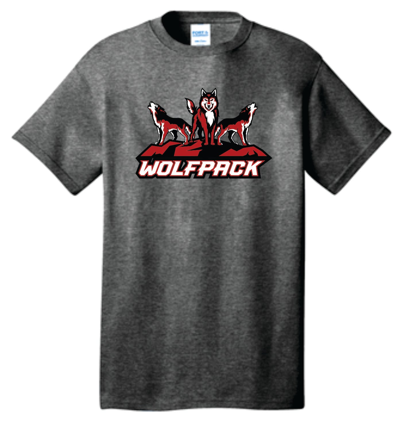 Three Standing Wolves Wolfpack Logo