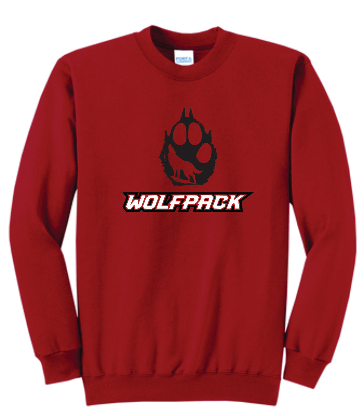 Wolfpack Paw Background Logo