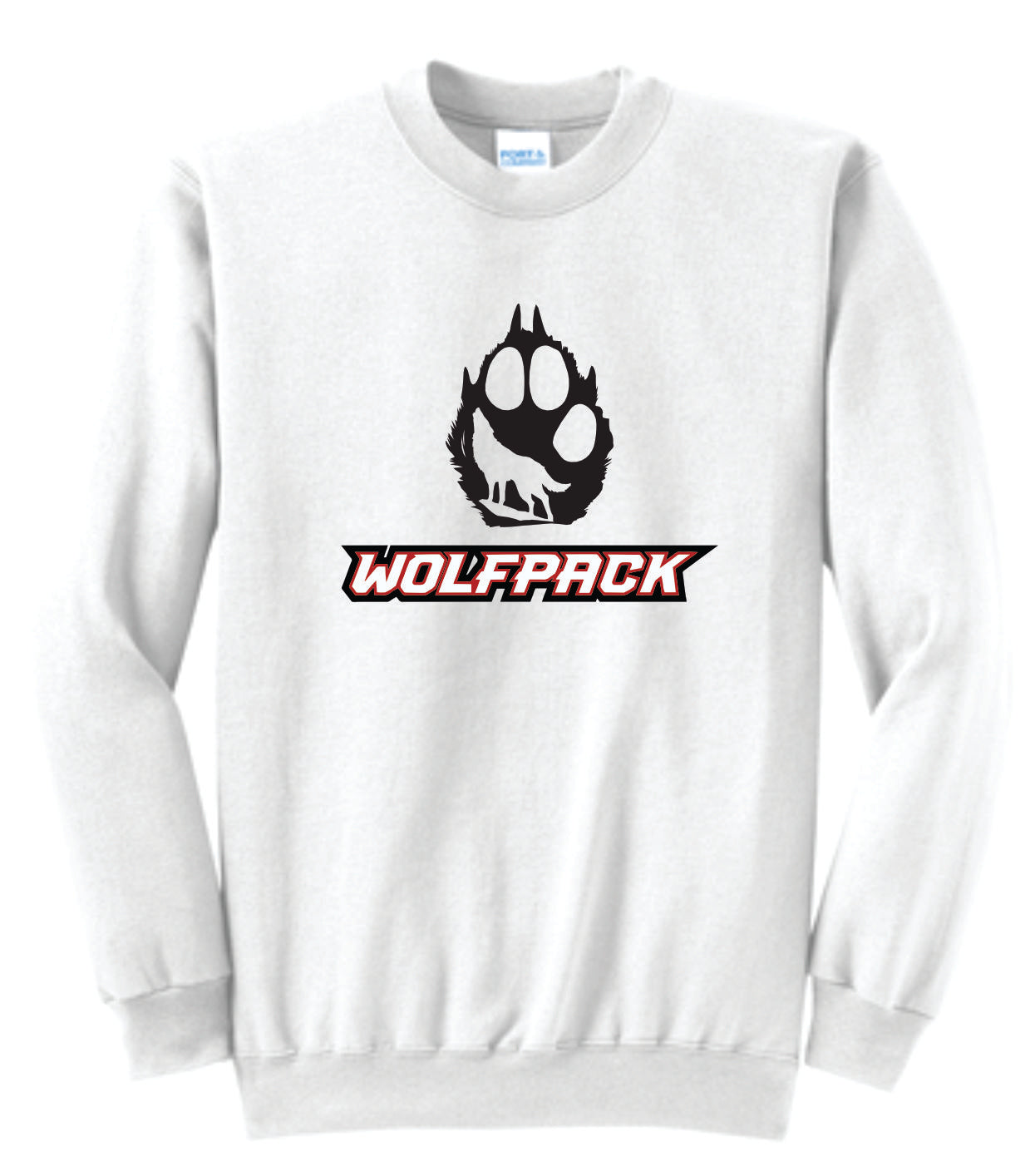 Wolfpack Paw Background Logo