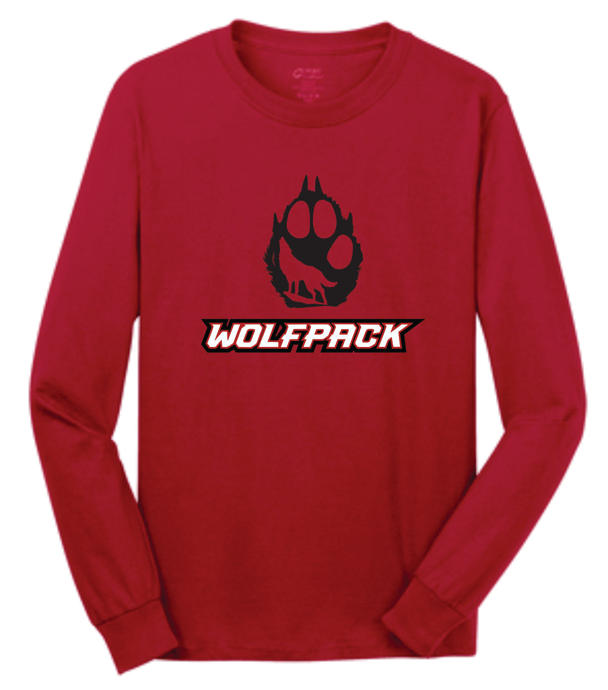 Wolfpack Paw Background Logo