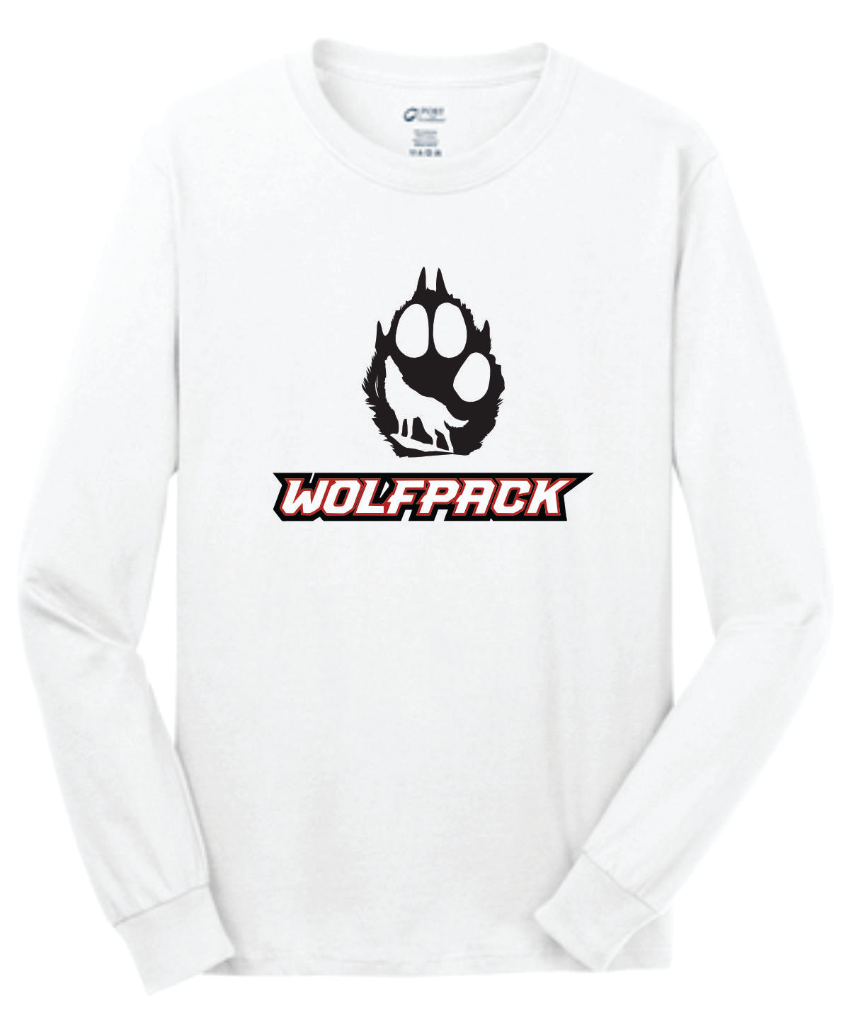 Wolfpack Paw Background Logo