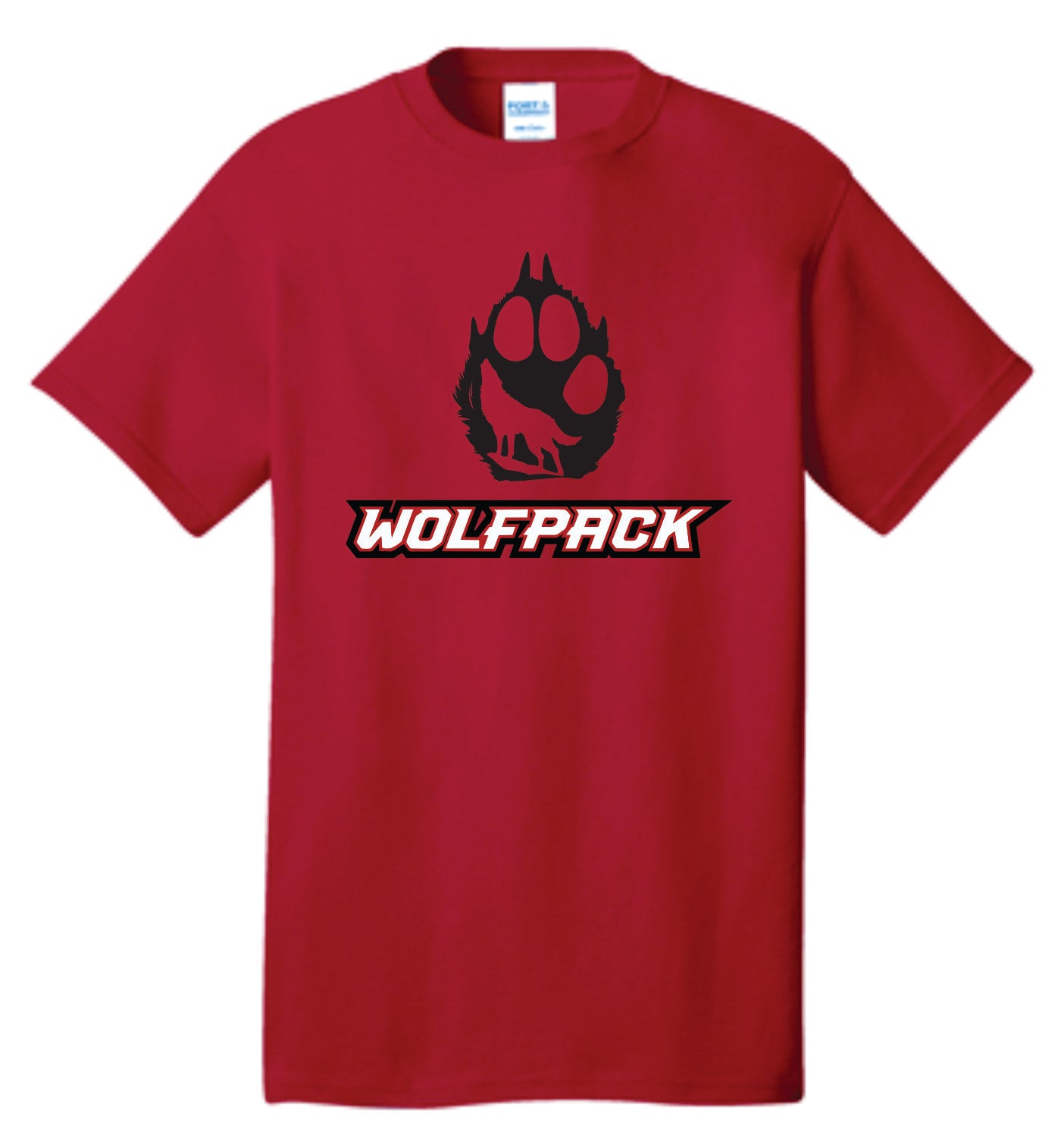 Wolfpack Paw Background Logo