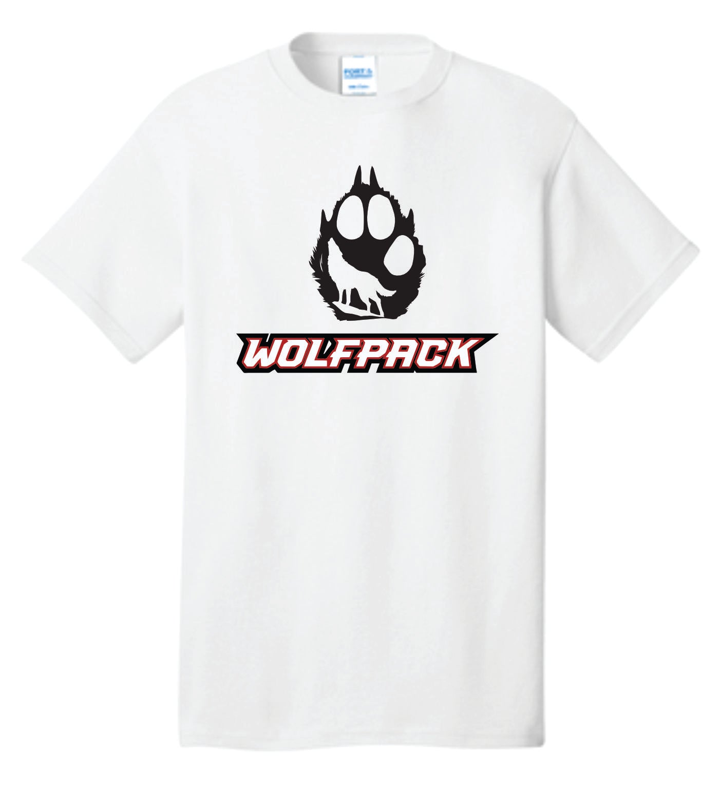 Wolfpack Paw Background Logo