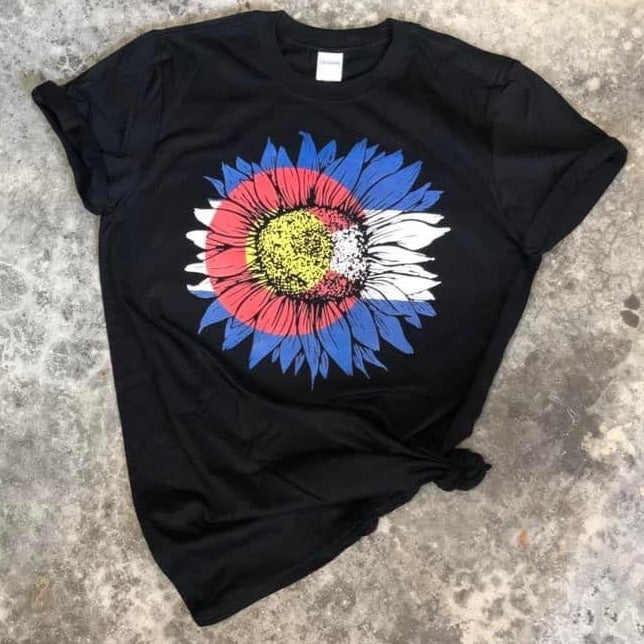 Colorado Flag Sunflower Shirt