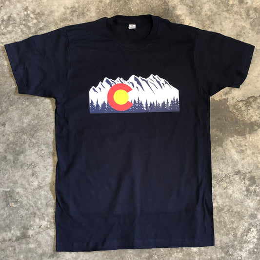 Colorado Flag Mountains and Trees Shirt